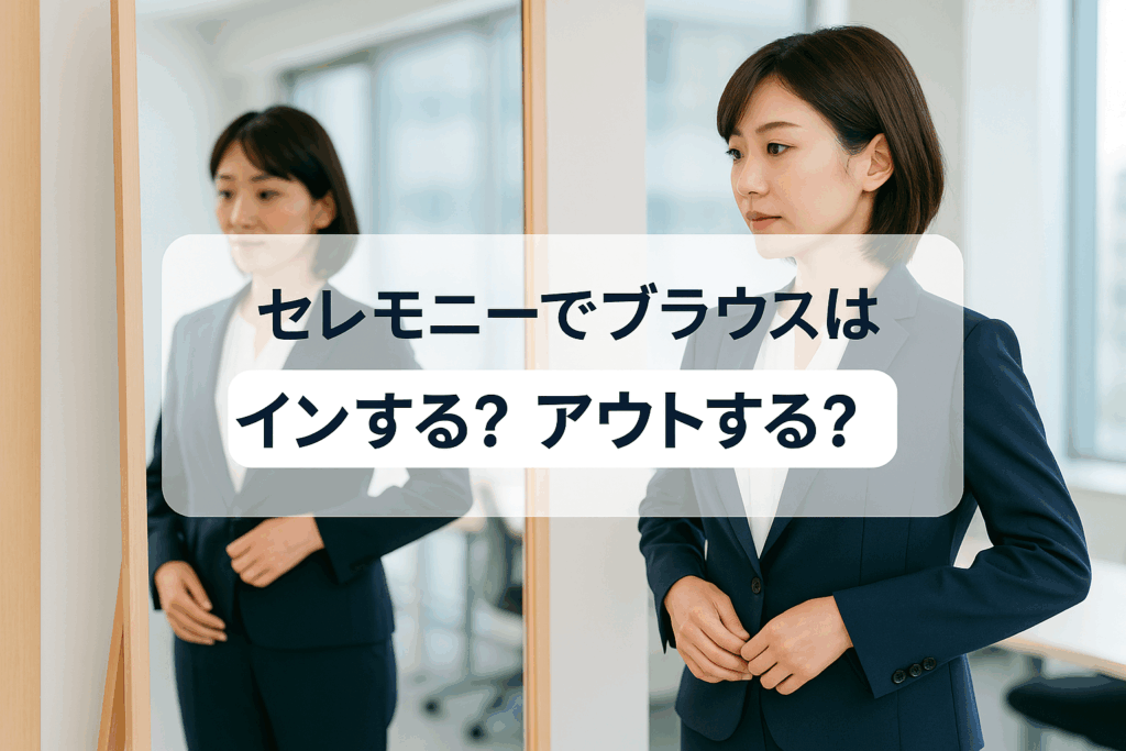 セレモニーでブラウスはインする？