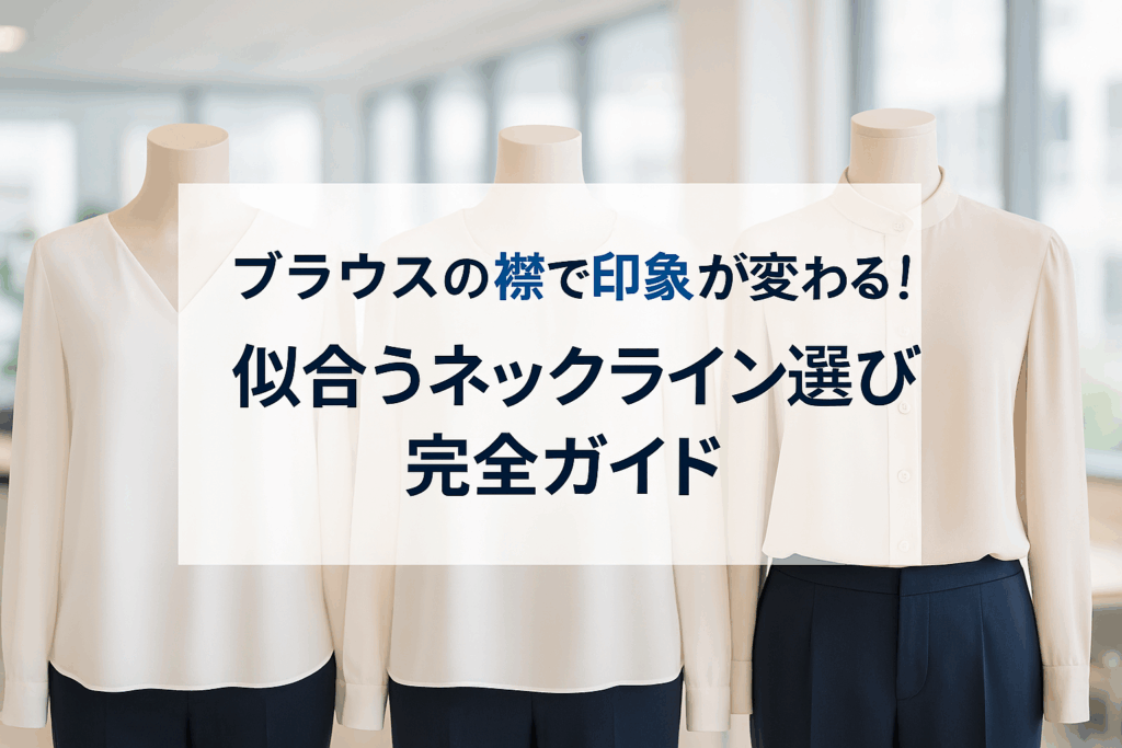 ブラウスの襟で印象が変わる！