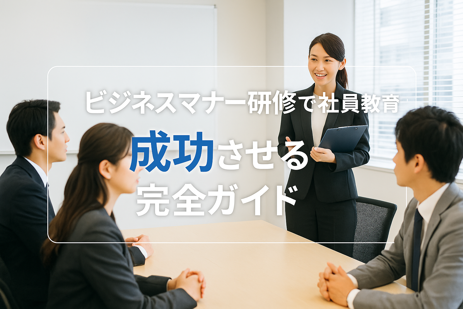 ビジネスマナー研修で社員教育を成功させる完全ガイド