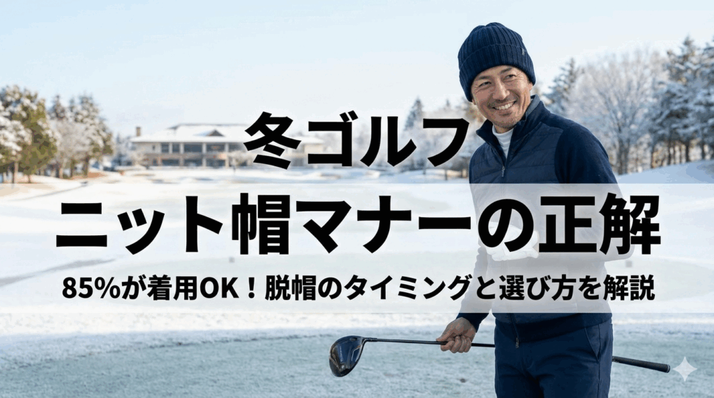 冬のゴルフでニット帽はマナー違反？