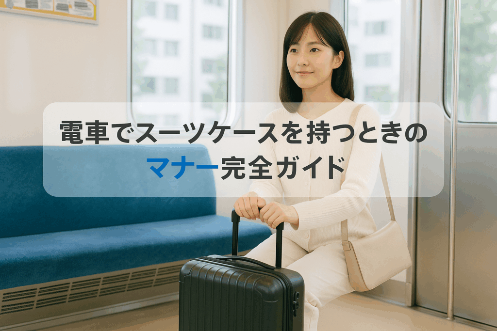 電車でスーツケースを持つときのマナー