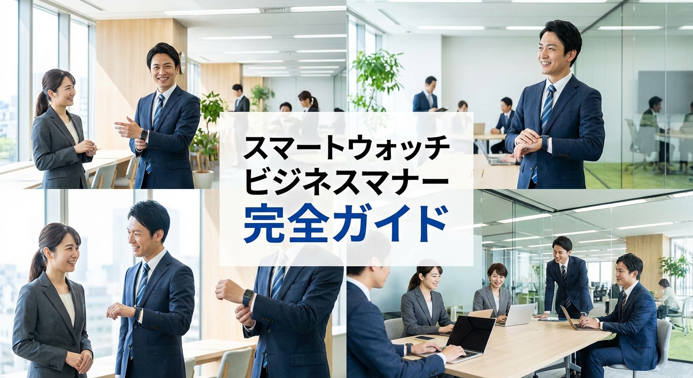 スマートウォッチをビジネスで着用する時のマナー