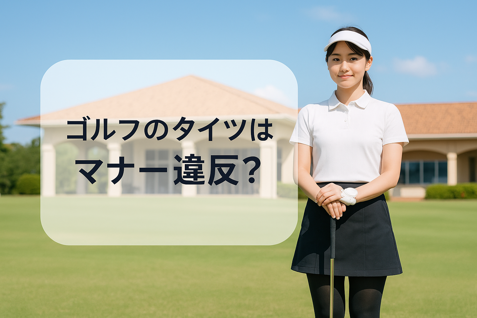 ゴルフでスカートの下にタイツはマナー違反？