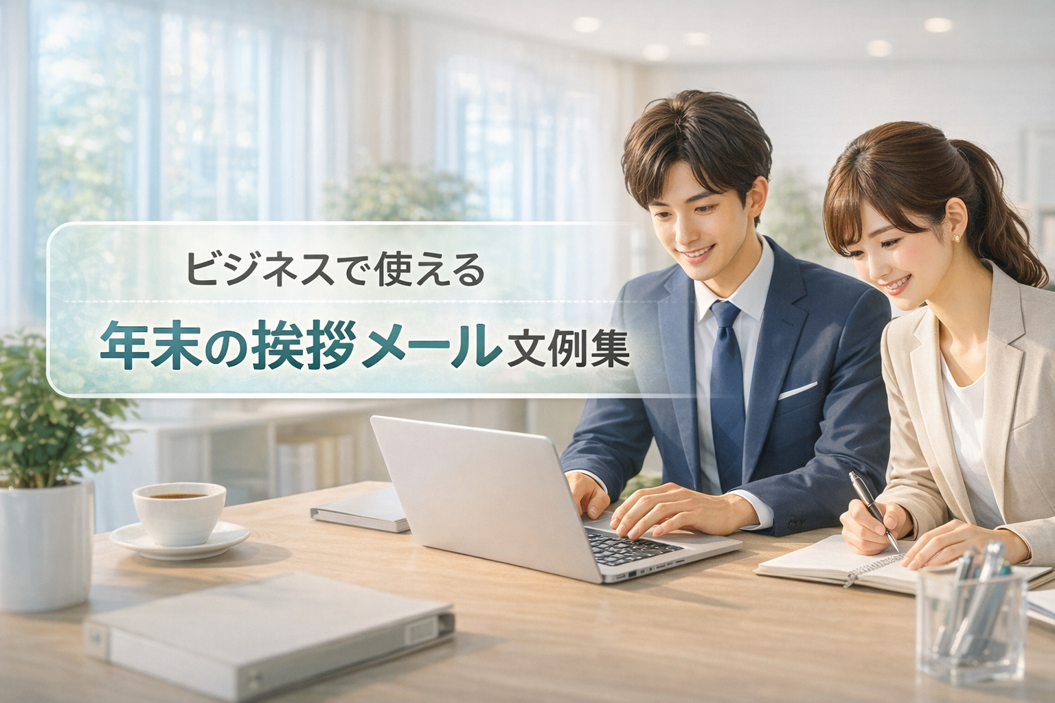 年末の挨拶をメール