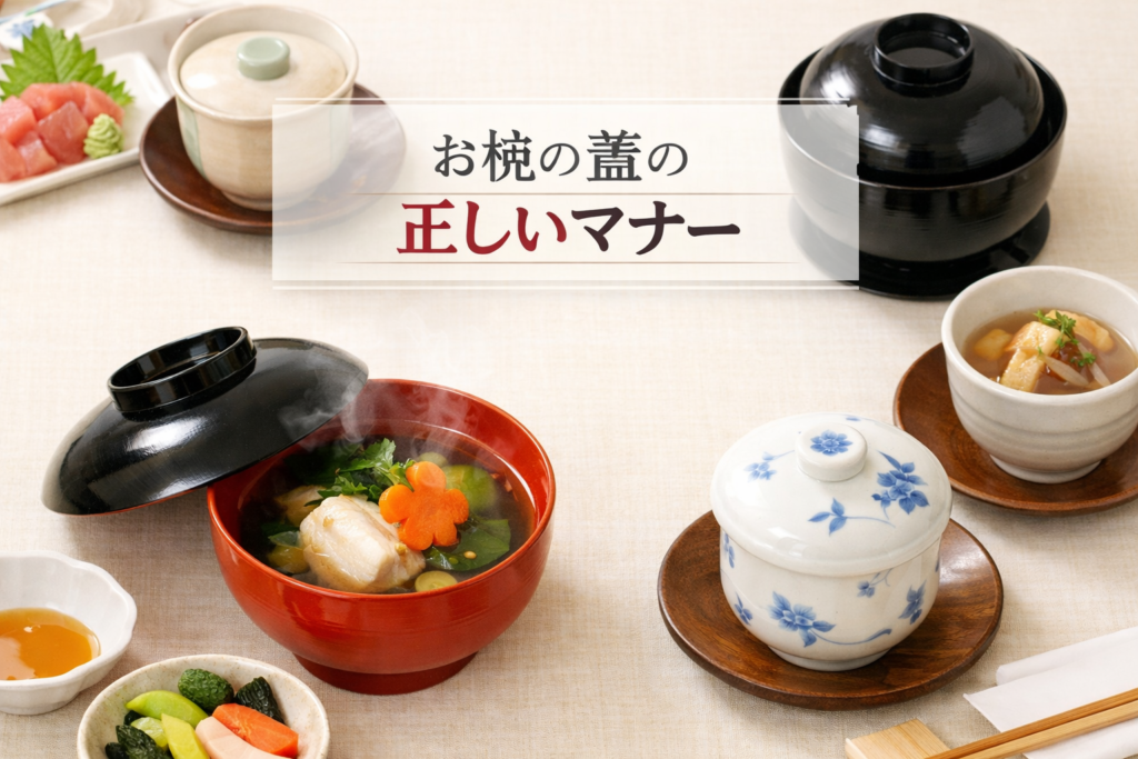 お椀の蓋のマナーで迷わない和食椀物の基本作法