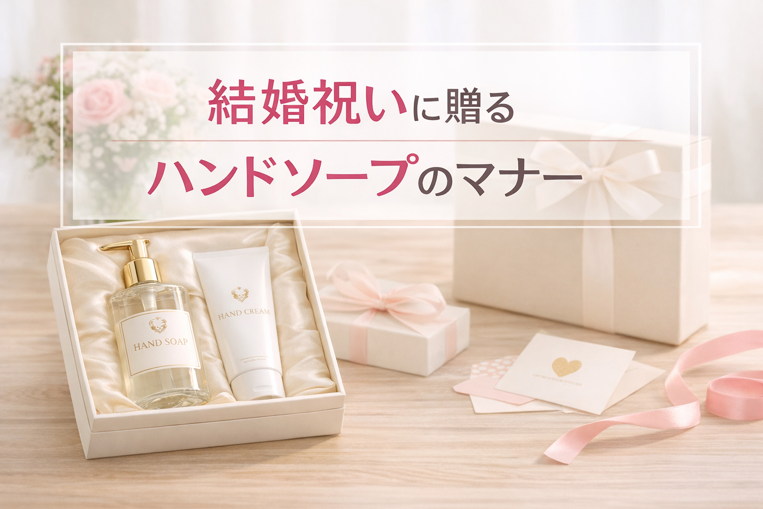 「結婚祝いに贈る ハンドソープのマナー」