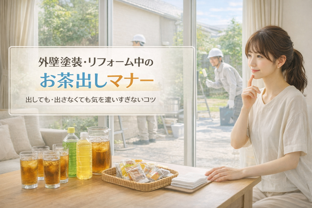 職人へのお茶出しマナーで迷わない