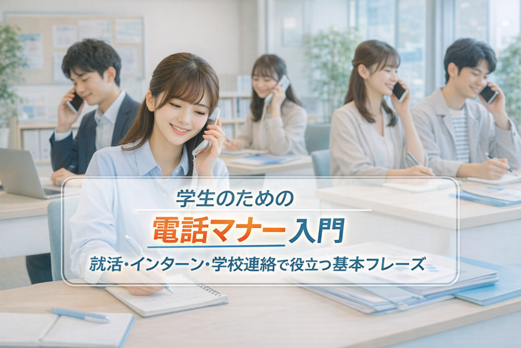 電話のかけ方とマナーで悩む学生