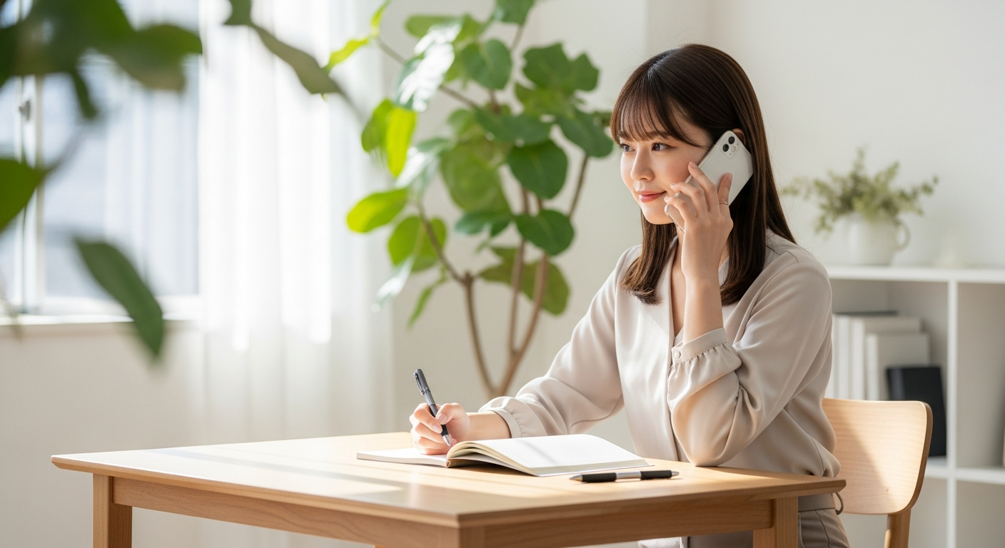 明るい色調で、日中の室内。