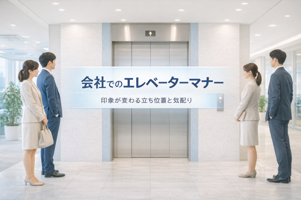 エレベーターのマナーが会社で印象をプラス