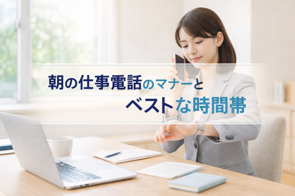 ビジネスマナーで朝の電話をかけるベスト時間帯