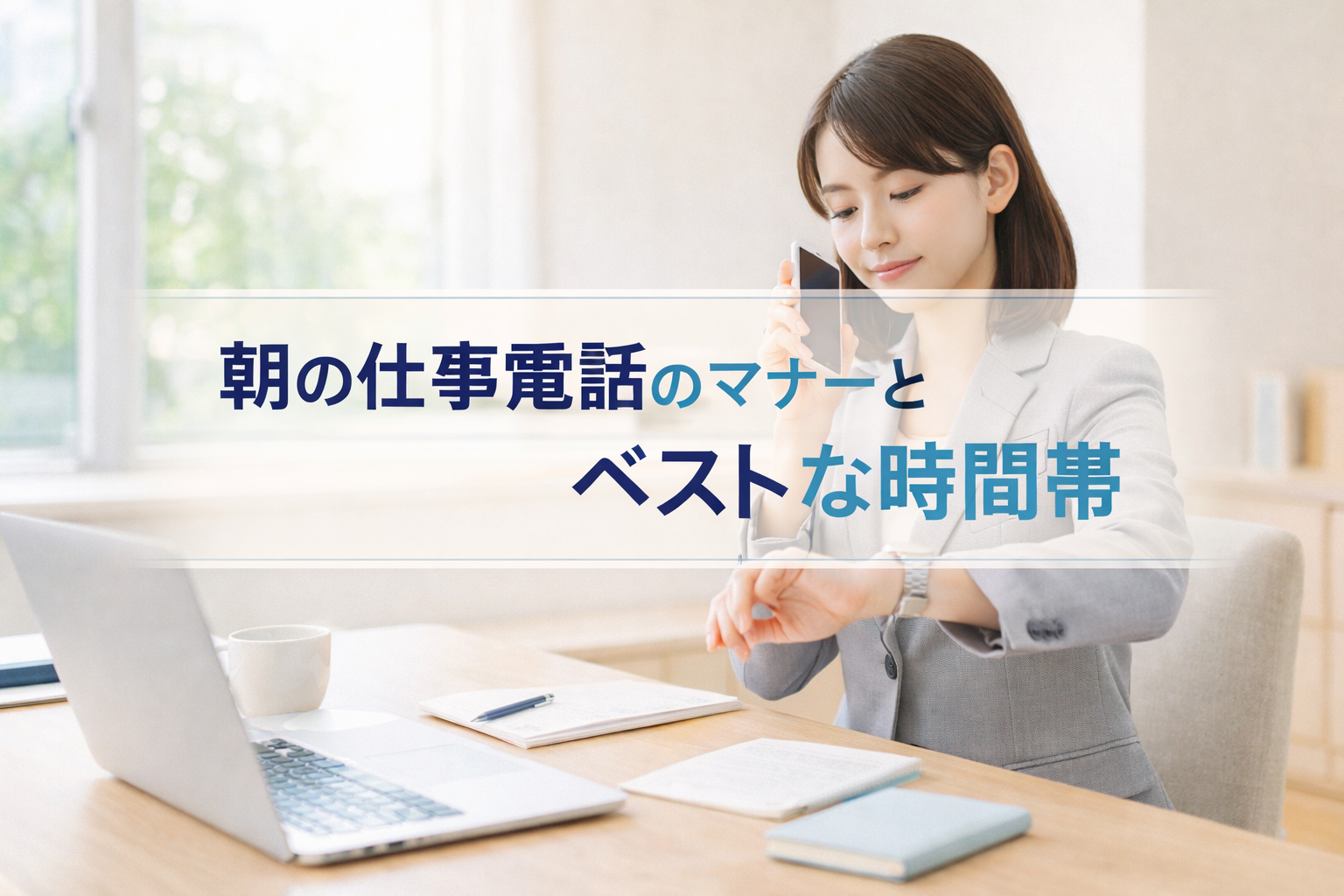 ビジネスマナーで朝の電話をかけるベスト時間帯