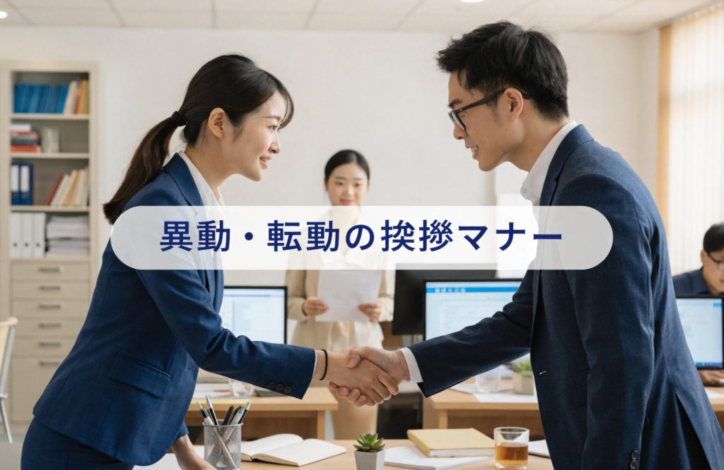異動や転勤のマナーを完全解説